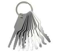 10pcs Different Shape Stainless Steel Jiggler Keys Lock Pick For Double Sided Lock Lock Pick Tool