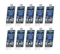 10PCS Digital Light Intensity Sensor Module Photo Resistor Photoresistor for Microcontroller, DC 3.3-5V, Photoresistor Sensor
