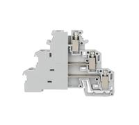 10Pcs DIKD1.5 Three Layer 3 Level Sensor Actuator 6-Conductor Triple Wire Electrical Connector DIN Rail Terminal Block DIKD 1.5