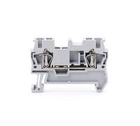 10pcs DIN rail terminal block ST-2.5 pull back spring connector without screws copper wire conductor ST2.5(Grey)
