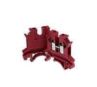 10pcs DIN Rail Terminal Blocks UK-2.5B Wire Conductor Connector Screw Connection Terminal Blocks UK2.5B(RED)