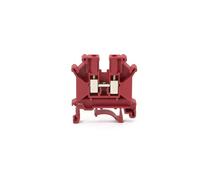 10pcs DIN Rail Terminal Blocks UK-5N Connector Screw Connection Wiring Conductor UK5N Terminal Blocks(RED)