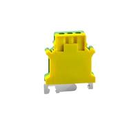 10Pcs Din Rail Terminal Blocks USLKG-16N Ground Universal Class Connector Screw PE Terminal Block