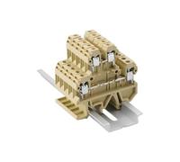 10Pcs Din Rail Wire Conductor DK-4Q/35 Connector Feed Through Double Tier Terminal Block Multi Conductor DK4Q/35
