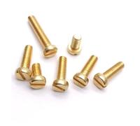 10pcs DIN84 Brass Cheese Head Slotted Screw M0.8 M1 M1.2 M1.4 M1.6 M2 M2.5 M3 M3.5 M4 M5(M1.2X8 10PCS)