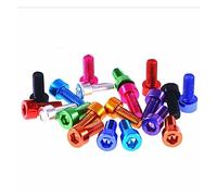 10pcs DIN912 Aluminum Screw M3 M4 M5 M6 Anodized Colourful Aluminum Hex Hexagon Socket Cap Head Machine Screw Bolts (Color : Black, Size : M6x10)