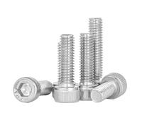 10pcs DIN912 M1.4 M1.6 M2 M2.5 M3 M4 M5 M6 M8 M10 Stainless Steel hex socket Allen Bolt(28mm x10pcs,M2.5)