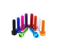 10pcs DIN912 M2 .5 Colourful Aluminum Hexagon Socket Head Machine Screw Bolts(Light blue,M2x10)