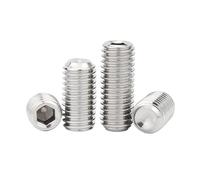 10pcs DIN916 Stainless Steel Hex Socket Set Screw M1.6, M2, .5, M3, M4, M5, M6, M8, M10, M12, M14(8mmx10pcs,M2)