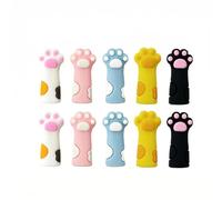 10Pcs Dinosaur Knitting Needle Stoppers, Knitting Needles Point Protectors, Silicone Knit Needles Point Protectors Caps Needle Minders Locks, Knit Stitch Holders for Sewing Quilting Crocheting DIY (2)