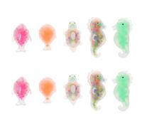 10pcs Dinosaur Shaped Tpr Squeeze Toy Lightweight Fidget