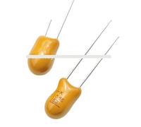 10PCS DIP Tantalum capacitor 25V 68UF 686H