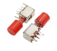 10PCS Directly key switch A03 PS-22F03 6pins self-locking Red IDGTTLDF(10set)