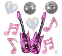 10Pcs Disco Party Decorations, Disco Ball Balloons Set, Disco Ball Decorations for 70s 80s Theme Parties, Music Festival Decor, Retro Dance Party Supplies