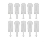 10pcs Disposable Paint Strainers 120 Mesh Nylon Filter for Spray - Fine Mesh Sieve Removes Debris - Automotive & Art Painting - 11mm x 36mm White ABS