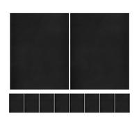 10pcs Disposable Universal Fit Felt Car Floor Mats Black 19.7x15.8