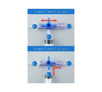 10pcs Disposable Valve 3-Way Stopcocks with Luer Connections Male Lock for School Projects, Hobbies DIY Experimental