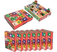 10Pcs DIY Advent Calendar, Christmas 24 Days Empty Advent Calendars to Fill, Creative Cardboard Number Countdown Box for Kids & Adults, DIY Calendar Boxes to Fill, Empty Fi