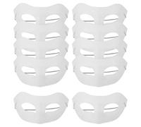 10PCS DIY Blank Paper Masks White Paintable Masquerade Masks for Crafts | Create personalised face masks for group craft projects,cosplay,parties and creative decorating with smooth white paper masks