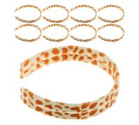 10pcs DIY Fabric Covered Thin Headband for Animal Print | Plush and Plastic Build, 15mm Width, Plain Base for DIY Projects and Varied Hairstyles