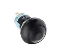 10PCS DIY Mini 12mm Momentary Push Button Switch Horn Blue White Green Red Yellow Black 1A 250V(Self Lock Black)
