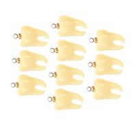 10Pcs DIY Mini Teeth Charms Pendants Resin Decorative Teeth Jewelry Accessories for Earrings Hair Clips Keychains Novelty Fake Ornaments Set for Crafting and Phone Case Decoration