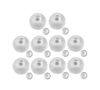 10PCS DIY Stress Ball Making Kit, Blank Clear TPR Skins Empty Stress Ball Skin Kit, Handmade Squishy Ball Maker for Adults, Sensory & Anxiety Relief Squishies (6CM)