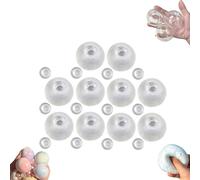 10PCS DIY Stress Ball Making Kit, Blank Skins Empty Stress Ball DIY Kit, Blank Pressure Balls Skin DIYKit, Make Your Own Fidget Pressure Balls for Adults Desk Craft (6CM)