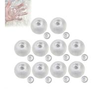 10PCS DIY Stress Ball Making Kit,Empty Stress Ball Skin,Blank Transparent Squeezing Balls DIY Kit for Adults,Make Your Own Fidget Pressure Balls