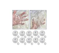 10PCS DIY Stress Ball Making Kit - Milky Blank Skins Empty Stress Ball DIY Kit,Blank Pressure Balls Skin DIYKit,Vacuum Squeezing StressBall Making KitS,Make Your Own Fidget Pressure Balls for Adults