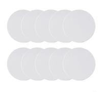 10PCS DIY Sublimation Coasters with Thermal Transfer Layer, Includes Round, Notched Round, Heart, Square and Hexagon Shapes for Drink Mats for Home Kitchen (Round)