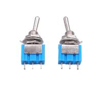 10Pcs DIY Toggle Switch ON-OFF-ON/ON-ON 3Pin 3 Position Latching-103-102 AC 125V/6A 250V/3A Power Button Switch Car(ON OFF ON)