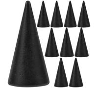 10pcs DIY Wooden Cone Ornament 2.5x5cm Unpainted Craft