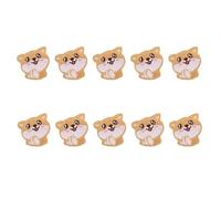 10Pcs Dog Embroidered Iron on Patches Adhesive Appliques for Jackets Bag Hat Adhesive Animal Embroidery Patches