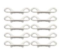 10pcs Dog Leash Snap Hook Double End Bolt Clip for PET Zinc Alloy | Quick Release Clasp, Reduces Tangling and Swinging, for Homes with Multiple Pets and Crowded Areas