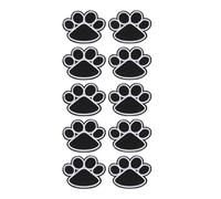 10pcs Dog Paw Embroidered Patches: Iron-on or Sew-on Cloth Appliques for Clothing Repair - Cute Paw Print for Garments, Bags, Crafts Decoration - Applique Embroidery Patches Patch