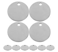 10pcs Dog Stamping Blanks Metal Tags, Stainless Steel