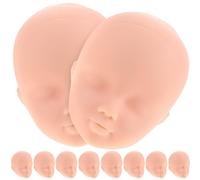 10pcs Doll Heads for Makeup Practice Smooth Surface for DIY Crafts Doll Parts Creative Toy Accessories for Home Decoration