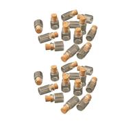 10Pcs Dollhouse Glass Jars Miniature: 1/12 Scale Glass Bottles Food Container for Kitchen Restaurant - Mini Canister Empty with Cork，Dollhouse Accessories，Dollhouses Décor