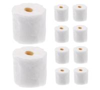 10Pcs Dollhouse Toilet Paper Rolls Tearable, Miniature Dollhouse Accessories Simulation Tissue for Kitchen, Bathroom, Home Decor Mini Accessories Miniatures Toys Miniatures