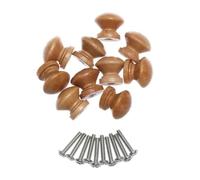 10pcs Door Handle Round Shape Wooden Cabinet Knob Drawer Wardrobe Pull Furniture Hardware(2.4cm)