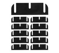 10pcs Door Hinge Shims, 3.5in/8.85cm Hinge Shims 0.050in/0.13cm Thickness Adjustable Spacer for Doors Filling Gaps Align Prevents Air Leakage (Can Be Trimmed to 0.035in/0.09cm Thickness)