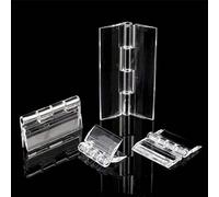 10Pcs Door Hinges, Transparent Acrylic Hinges, for Crafts, Aquarium Lid, Cabinet, Furniture (150x45mm)