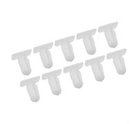 10pcs Door Sill Covering Trim Moulding Retainer Clips Nylon Scuff Plate Fixing Fasteners Compatible with E30 E39 E46 Z3 M5 White