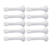 10pcs Door Stoppers Set US Type Steel Spring Loaded Holders Elegant Steel Stoppers Set for Quiet Environment Slip Resistant Doorstop