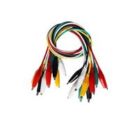 10pcs Double Ended Alligator Clip Test Leads, Color Jumper Wires for Electrical DIY & Repair