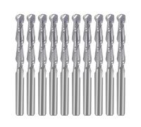 10pcs Double Flute Solid Carbide Spiral Cutter 3.175 X 22 Mm CNC Router