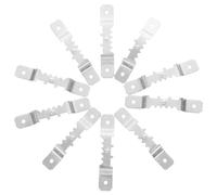 10pcs Double Hole Metal Hook with Screws for Photo Frame Hanging