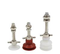 10pcs Double-Layer Big Head Vacuum Chuck Small Head Vacuum Pneumatic Components Silicone Sucker DP Series White Suction Cups(DP-06)