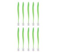 10PCS Double Layer Squid Hooks Long Handle Stainless Steel Bait Hook Jigs for Sea Fishing Durable Sharp High Penetration Squid Jig Hooks for Saltwater Fishing ABS Material (Small Size)